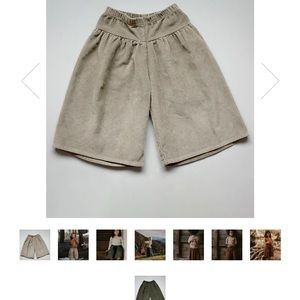 The Simple Folk The Corduroy Culottes in Oatmeal Size 6/7